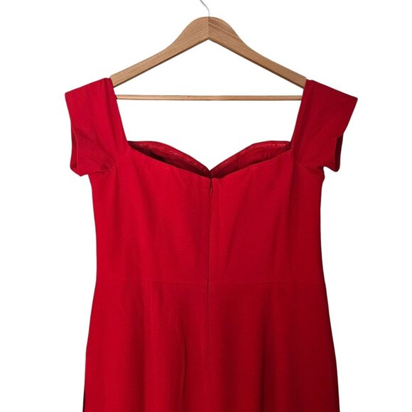 NWT Women's - Dress The Population Bailey Red Off The Shoulder Dress, Size XXL - Picture 11 of 12